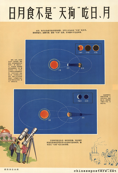 During solar and lunar eclipses, the "Heavenly Hound" doesn't eat the sun or moon