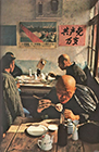 Pedi-cab drivers in a restaurant, Liulichang street, Beijing